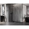 Mexen Lunar L shower enclosure left hinged 70 x 70 cm, transparent, gun metal - 834L-070-070-95-00-L