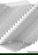 Mexen Lunar L left folding shower enclosure 90 x 80 cm, transparent, brushed nickel - 834L-090-080-97-00-L