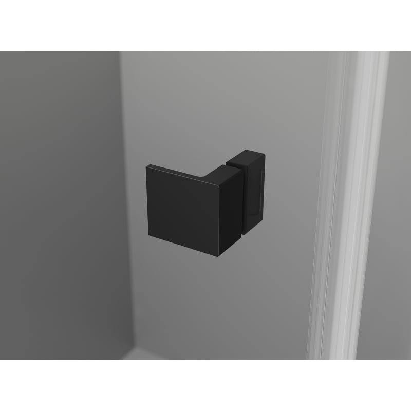 Mexen Lunar L Duo Hinged Shower Enclosure Left 115 x 90 cm, Transparent, Black - 834L-115L-090P-70-00