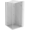 Mexen Lunar L Right Hinged Shower Enclosure 90 x 90 cm, Transparent, Chrome - 834L-090-090-01-00-P