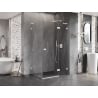 Mexen Lunar L shower enclosure right hinged 90 x 70 cm, transparent, white - 834L-090-070-20-00-P