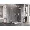 Mexen Lunar L Right Hinged Shower Enclosure 90 x 90 cm, Clear, White - 834L-090-090-20-00-P