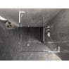 Mexen Lunar L Right Hinged Shower Enclosure 90 x 90 cm, Clear, White - 834L-090-090-20-00-P