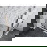 Mexen Apia extendable shower cubicle 130 x 80 cm, Stripes, Chrome + shower tray Flat - 840-130-080-01-20-4010