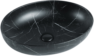 Mexen Orsola countertop sink 52 x 39 cm, black stone - 21365271