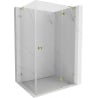 Mexen Lunar L right-hinged shower cabin 90 x 70 cm, transparent, gold - 834L-090-070-50-00-P