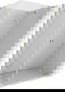 Mexen Lunar L right-hinged shower cabin 90 x 70 cm, transparent, gold - 834L-090-070-50-00-P