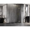 Mexen Lunar L right-hinged shower enclosure 90 x 90 cm, transparent, gold - 834L-090-090-50-00-P