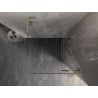Mexen Lunar L Right Swing Shower Enclosure 80 x 80 cm, Transparent, Brushed Gold - 834L-080-080-55-00-P