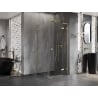 Mexen Lunar L right hinge shower cabin 90 x 90 cm, transparent, brushed gold - 834L-090-090-55-00-P