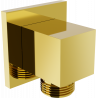 Mexen Cube angle connector, Gold - 79340-50