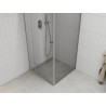 Mexen Roma tilting shower enclosure 100 x 100 cm, transparent, chrome - 854-100-100-01-00