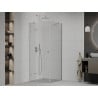 Mexen Roma swing shower cabin 110 x 110 cm, transparent, chrome - 854-110-110-01-00