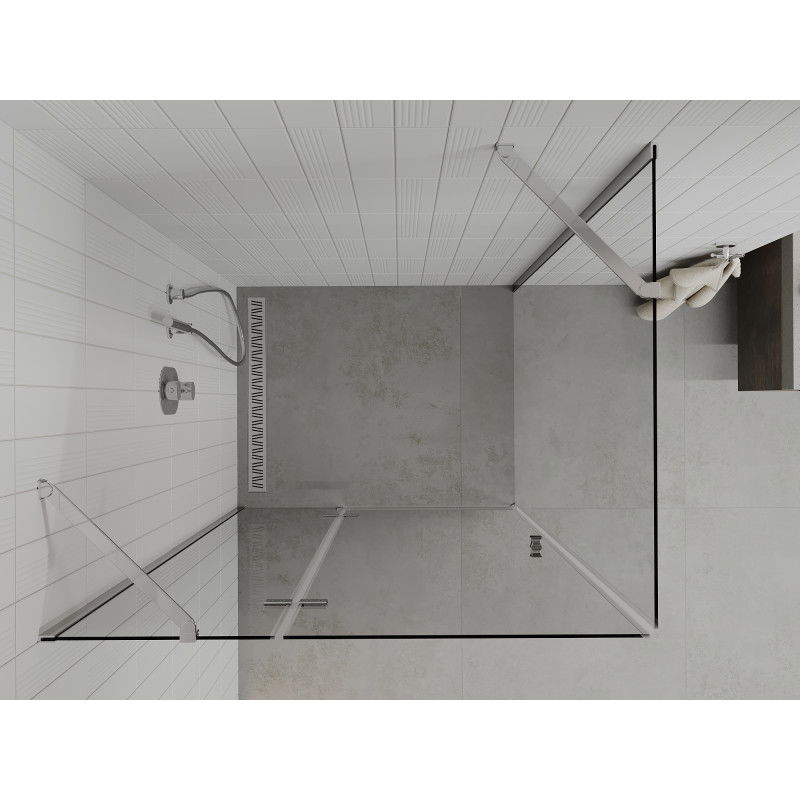 Mexen Roma pivot shower cabin 70 x 90 cm, transparent, chrome - 854-070-090-01-00