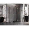 Mexen Lunar L Right-Hinged Shower Cabin 85 x 80 cm, Transparent, Brushed Copper - 834L-085-080-65-00-P