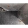 Mexen Lunar L Right-Swinging Shower Enclosure 100 x 100 cm, Transparent, Brushed Copper - 834L-100-100-65-00-P