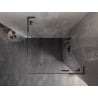 Mexen Lunar L right hinged shower cabin 100 x 100 cm, transparent, brushed gun gray - 834L-100-100-66-00-P