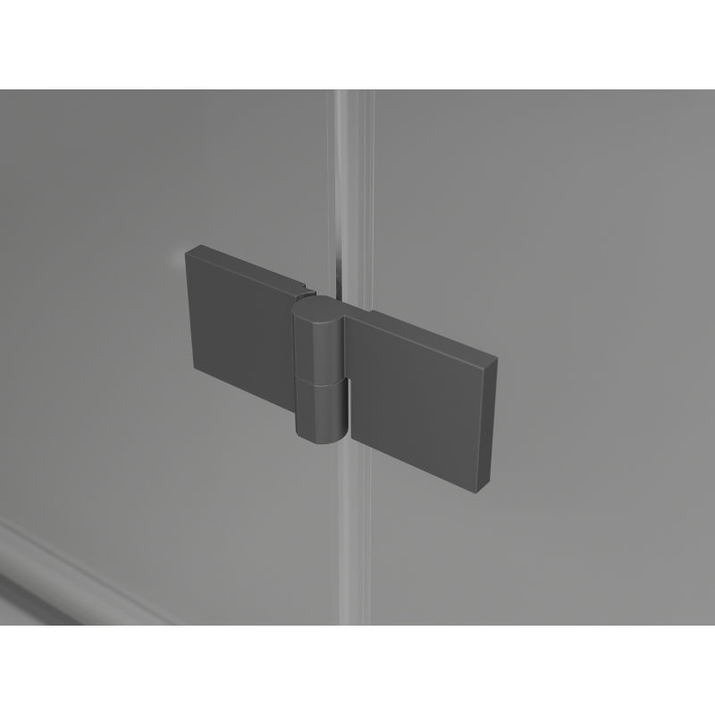 Mexen Lunar L Duo shower enclosure hinged 115 x 115 cm, transparent, gun metal - 834L-115L-115P-95-00