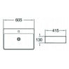 Mexen Benita countertop washbasin 60 x 41 cm, White - 21396000