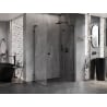 Mexen Lunar L shower enclosure hinged right 95 x 90 cm, transparent, black - 834L-095-090-70-00-P