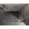 Mexen Lunar L shower enclosure hinged right 95 x 90 cm, transparent, black - 834L-095-090-70-00-P