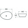 Mexen Livia countertop sink 65 x 44 cm, white - 21416500