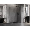 Mexen Lunar L shower enclosure swing right 100 x 80 cm, transparent, gun metal - 834L-100-080-95-00-P