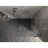 Mexen Lunar L right-side hinged shower enclosure 100 x 100 cm, transparent, gun metal - 834L-100-100-95-00-P