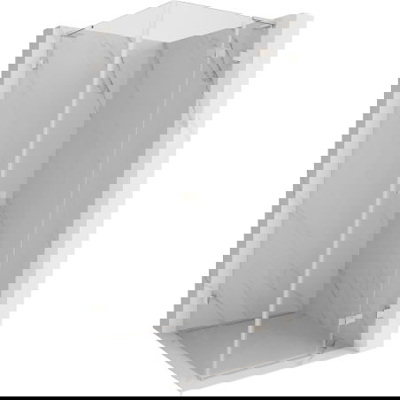 Mexen Lunar L right-hinged shower cabin 70 x 70 cm, transparent, brushed nickel - 834L-070-070-97-00-P