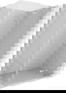 Mexen Lunar L right-hinged shower cabin 80 x 70 cm, transparent, brushed nickel - 834L-080-070-97-00-P