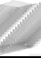 Mexen Lunar L hinged shower enclosure right 100 x 70 cm, transparent, brushed nickel - 834L-100-070-97-00-P