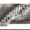 Mexen Lunar L Right-Swing Shower Cabin 100 x 70 cm, Transparent, Brushed Nickel - 834L-100-070-97-00-P