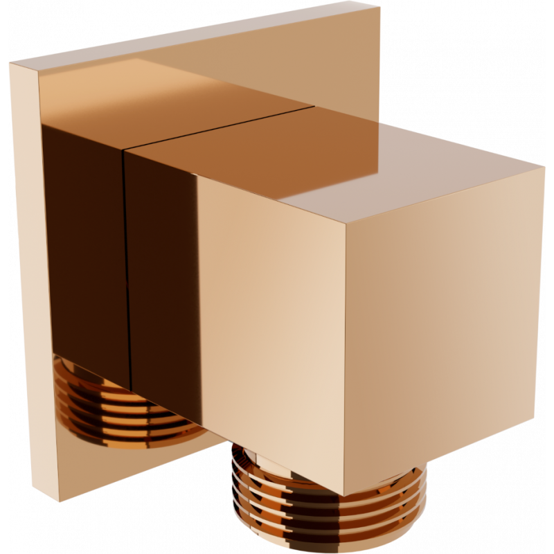 Mexen Cube angle connector, Rose gold - 79340-60