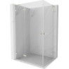 Mexen Lunar L Duo Left Hinged Shower Cabin 100 x 90 cm, Transparent, Brushed Nickel - 834L-100L-090P-97-00