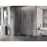 Mexen Lunar L Duo Left Hinged Shower Cabin 100 x 90 cm, Transparent, Brushed Nickel - 834L-100L-090P-97-00