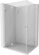 Mexen Lunar L Duo shower cabin with left-hinged door 105 x 80 cm, transparent, brushed nickel - 834L-105L-080P-97-00