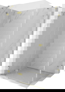 Mexen Lunar pivot shower enclosure left 90 x 70 cm, transparent, gold - 834-090-070-50-00-L