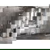 Mexen Lunar shower cabin, right 70 x 70 cm, transparent, white - 834-070-070-20-00-P