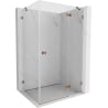 Mexen Lunar right-hinged shower enclosure 95 x 70 cm, transparent, rose gold - 834-095-070-60-00-P