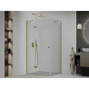 Mexen Roma hinged shower cabin 90 x 80 cm, transparent, gold - 854-090-080-50-00