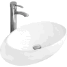 Mexen Malwa countertop washbasin 59 x 36 cm, White - 21435900