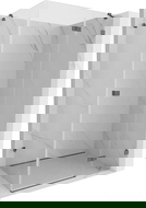 Mexen Lunar right-hinged shower enclosure 95 x 80 cm, transparent, brushed gun gray - 834-095-080-66-00-P