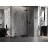 Mexen Lunar right-opening shower cabin 95 x 90 cm, transparent, brushed gun gray - 834-095-090-66-00-P