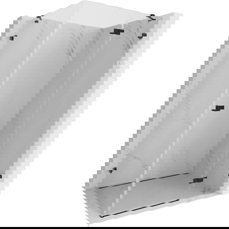 Mexen Lunar Shower Enclosure Right Hinge 90 x 70 cm, Clear, Black - 834-090-070-70-00-P