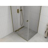 Mexen Roma pivot shower cabin 120 x 90 cm, transparent, gold - 854-120-090-50-00