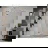 Mexen Roma hinged shower cubicle 120 x 100 cm, Transparent, Gold - 854-120-100-50-00
