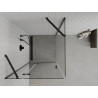 Mexen Roma pivot shower enclosure 70 x 70 cm, transparent, black - 854-070-070-70-00