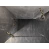 Mexen Lunar left hinged shower cabin 95 x 70 cm, transparent, gold - 834-095-070-50-00-L