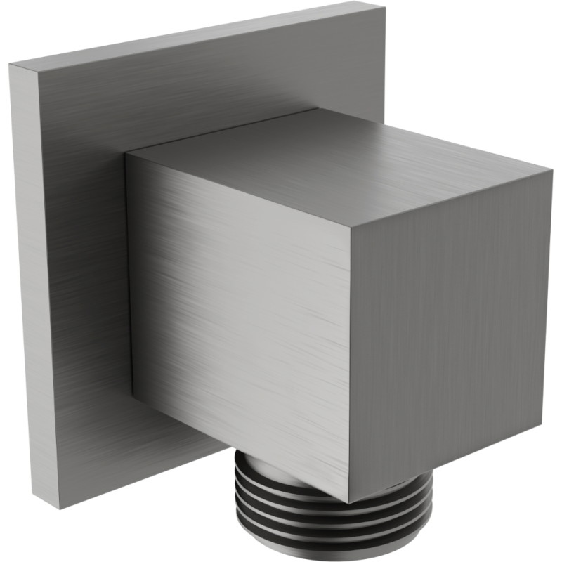 Mexen Cube angular connection, gun gray brushed - 79340-66