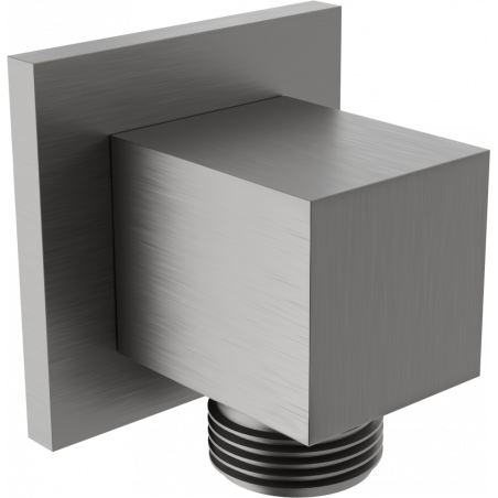 Mexen Cube angular connection, gun gray brushed - 79340-66